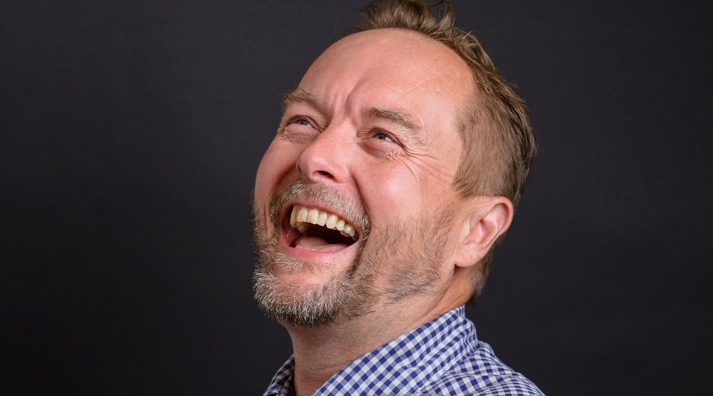Man laughing