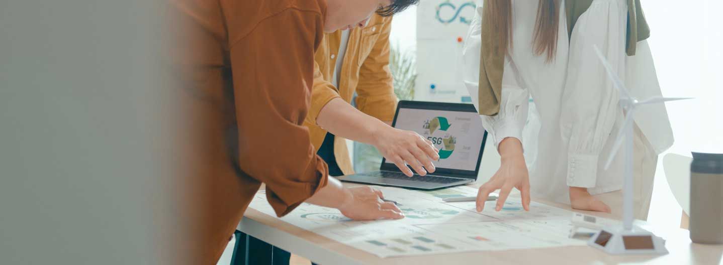People working on a desk