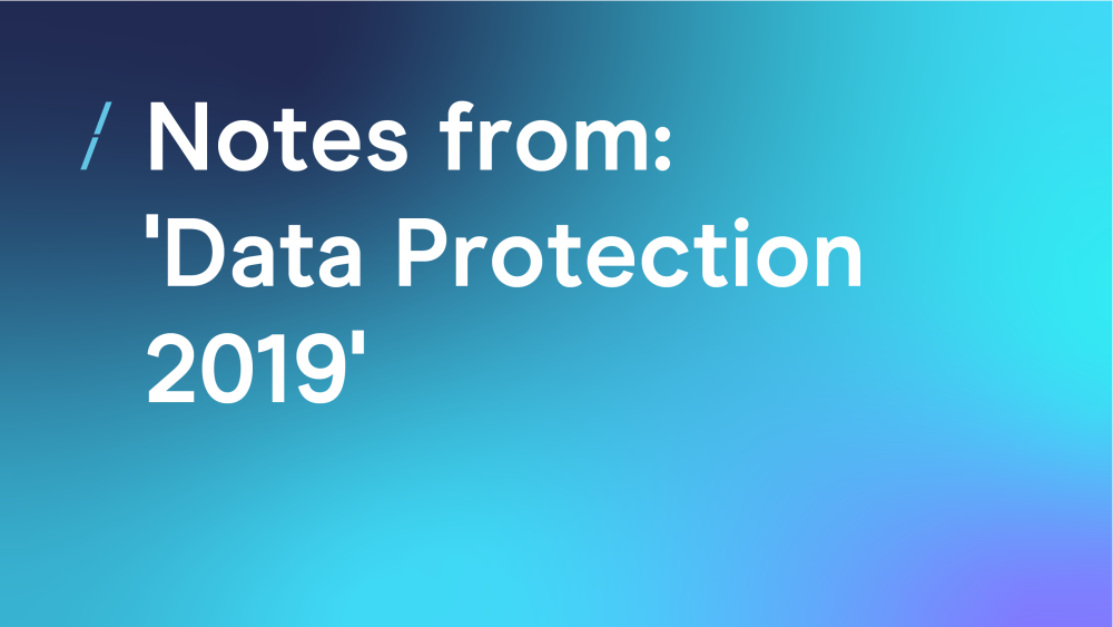 Data Protection 2019