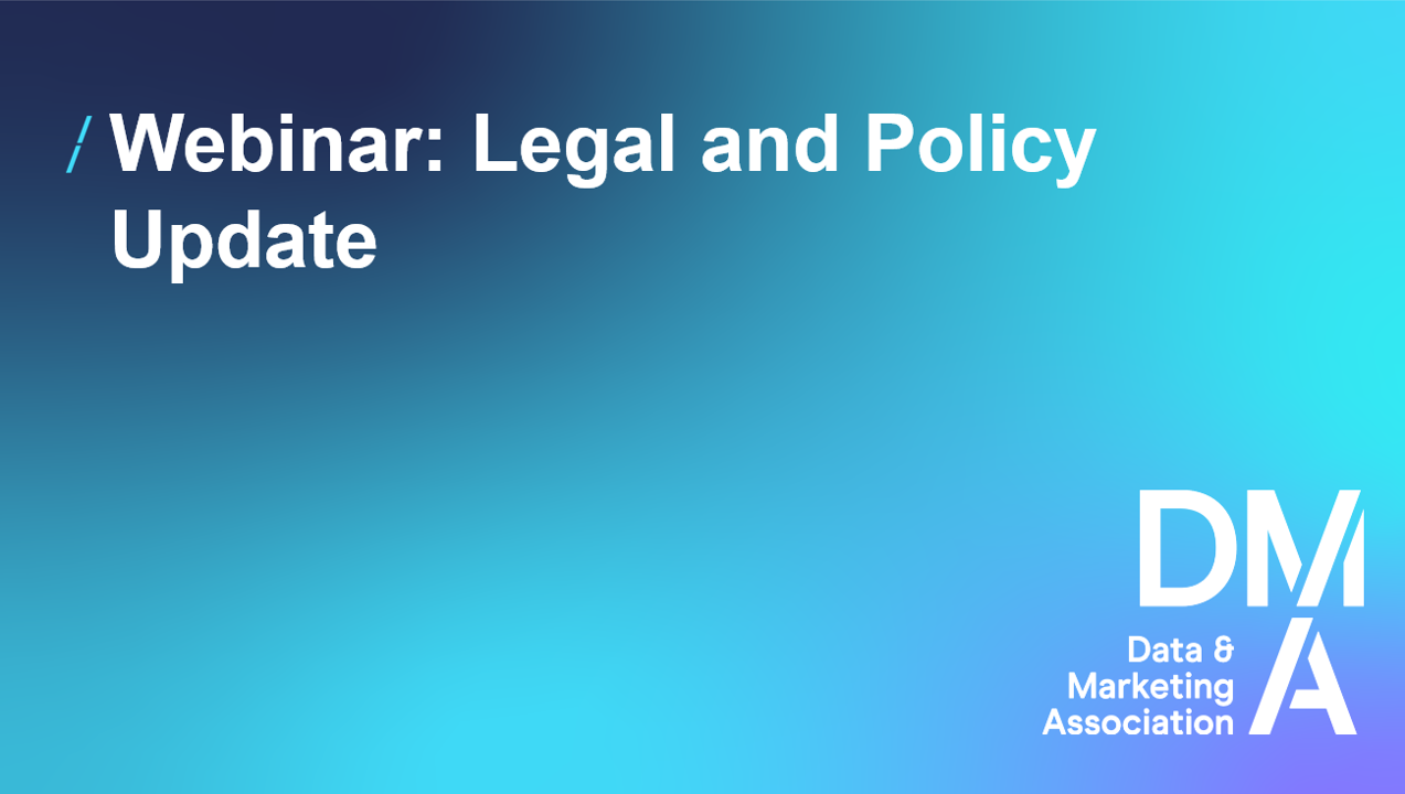 Webinar: Legal and Policy Update