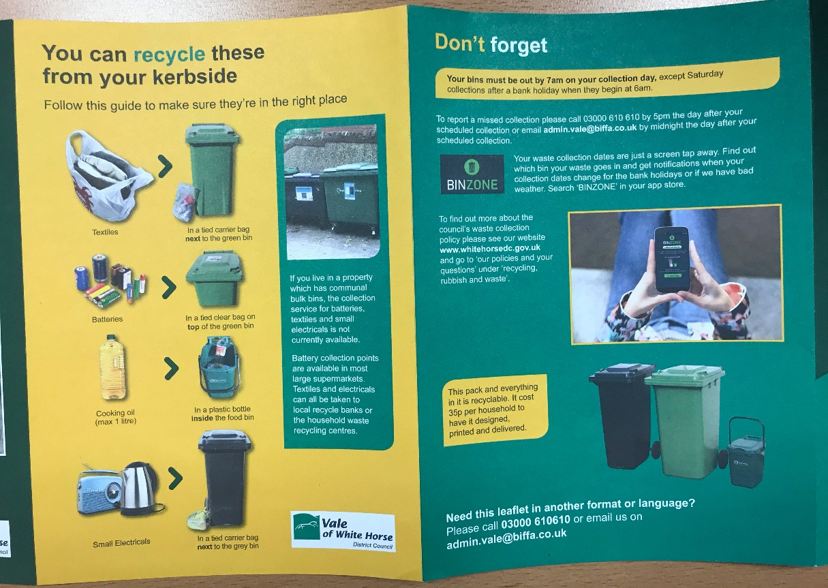 Bulky waste collections - Vale of White Horse District Council