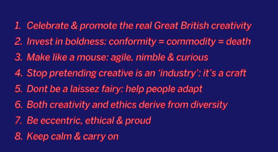 What is creativity for in the UK today